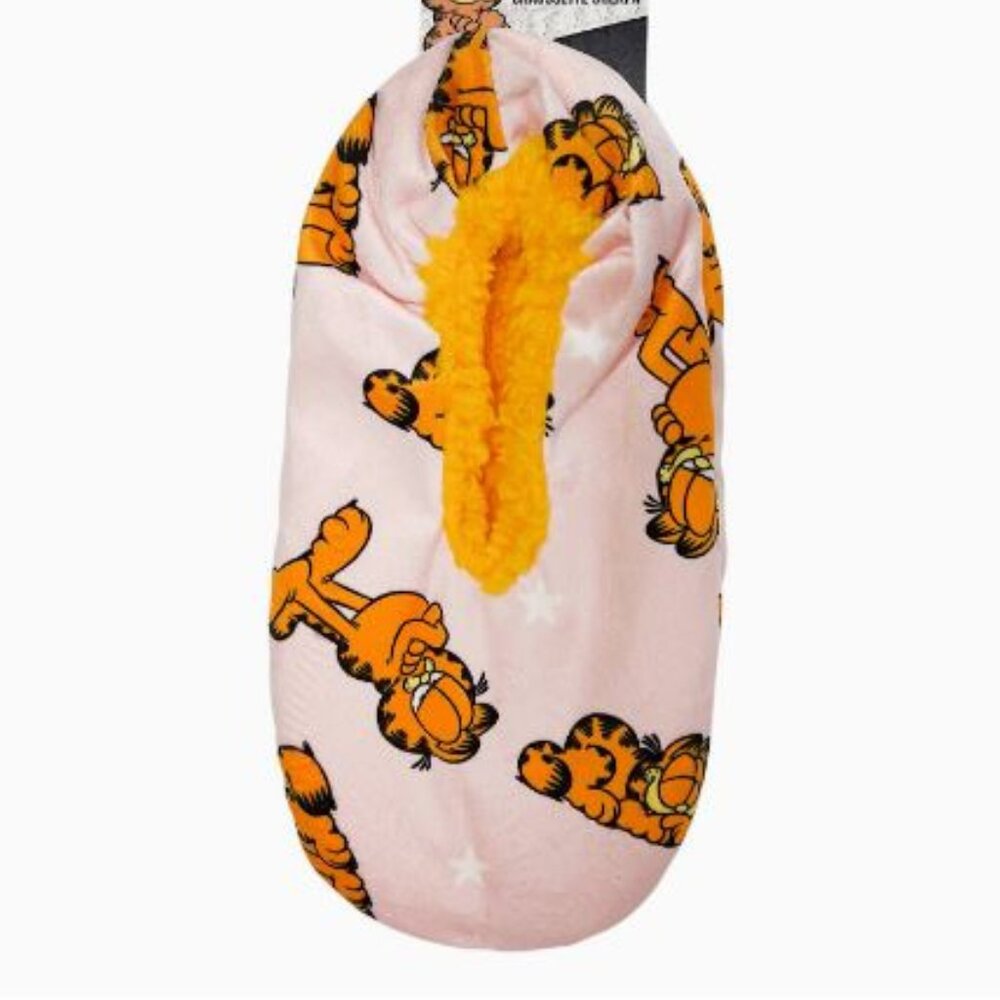 Nickelodeon Ladies Garfield Slippers, L-XL, Light Pink NEW